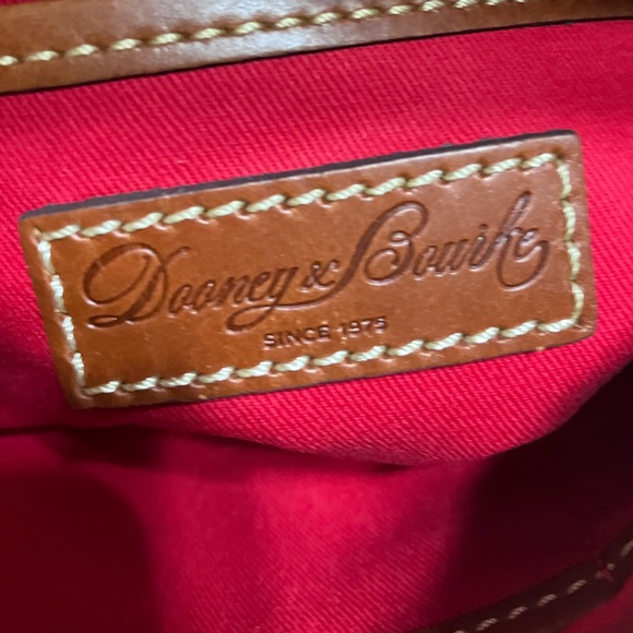 Dooney & Bourke Red and Brown Leather Hobo - Picture 13 of 15